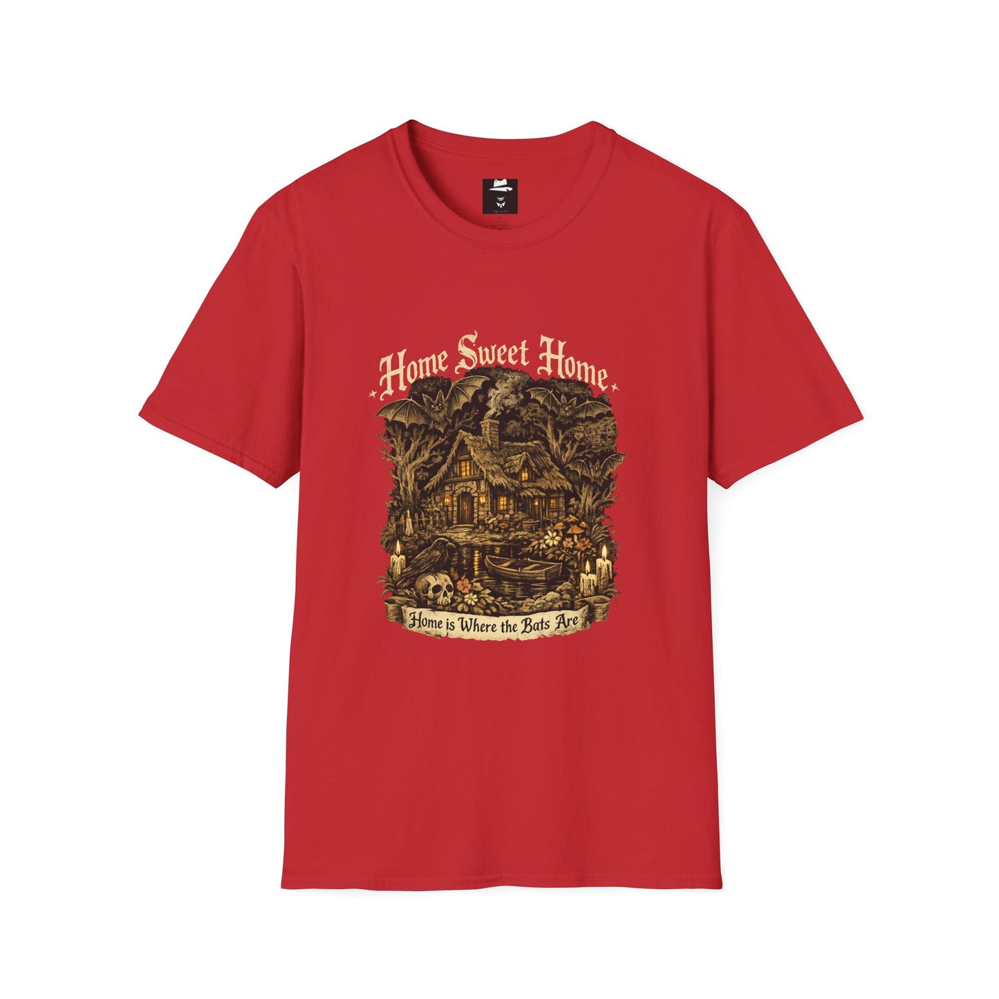 Home Sweet Home Gothic Cottage Bats Tee
