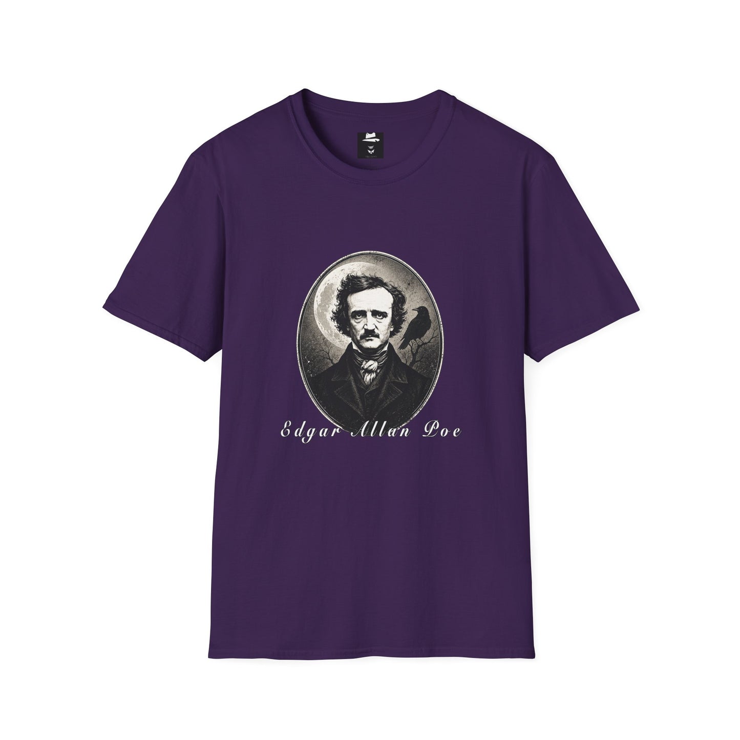 Poe Gothic Portrait Raven Moon Dark Academia