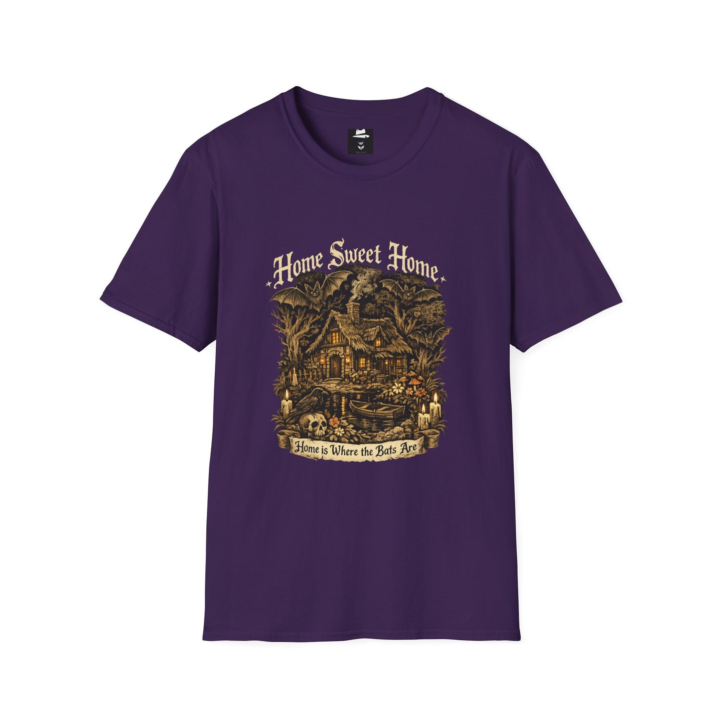Home Sweet Home Gothic Cottage Bats Tee