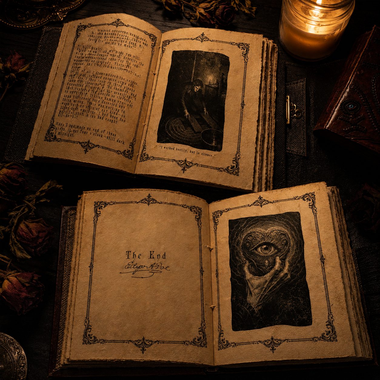 The Tell-Tale Heart Handmade Leather Book & Journals